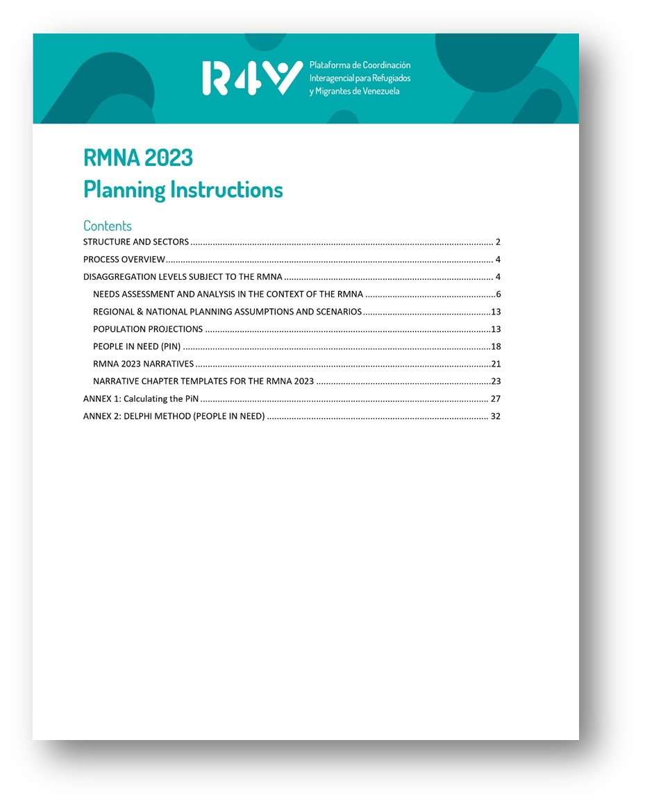 RMNA 2023 Planning Instructions