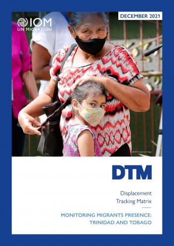 Cover of the 2021 Trinidad & Tobago DTM report by IOM