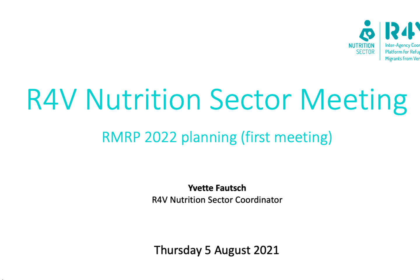 Nutrition sector first meeting