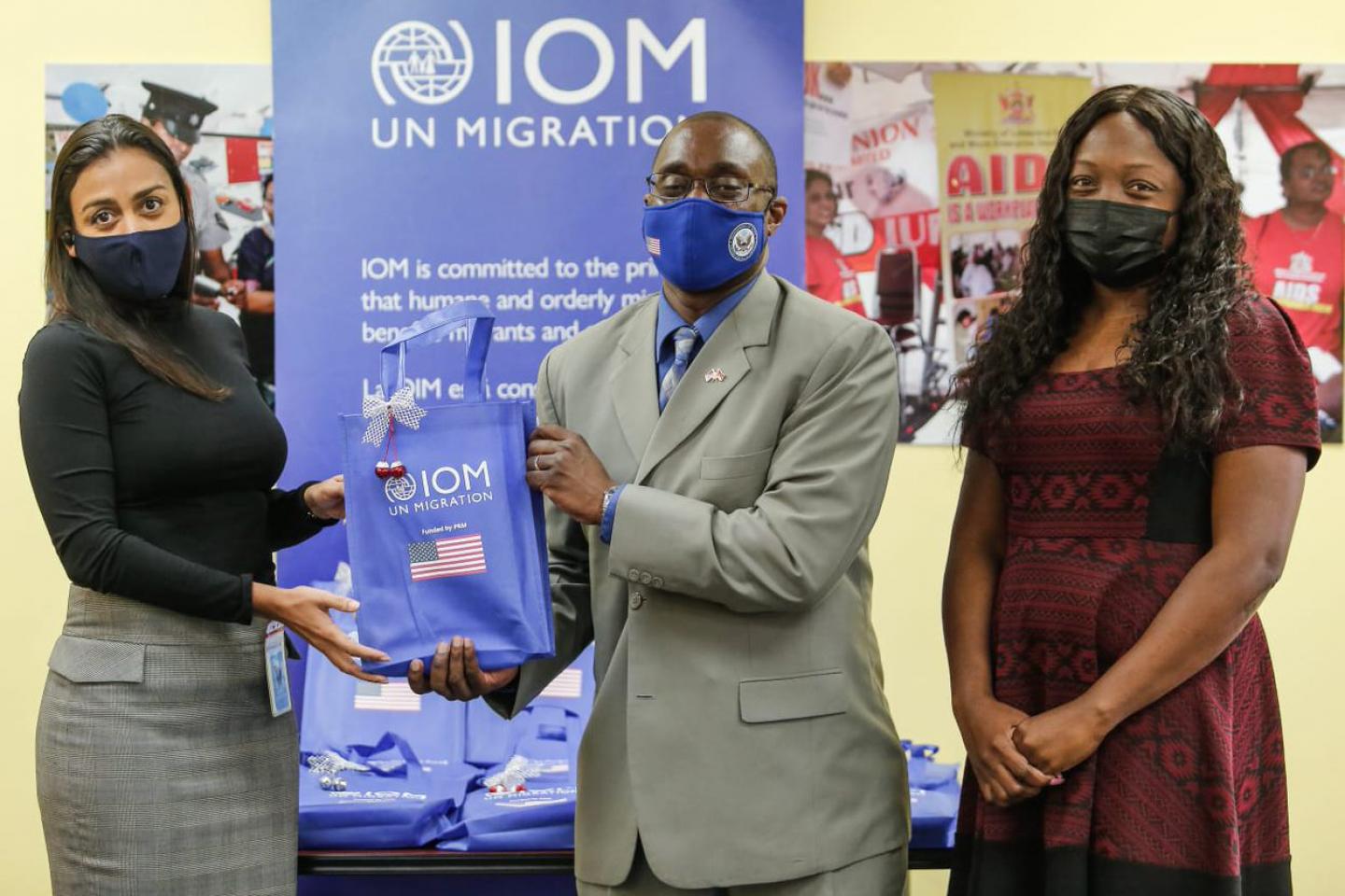 IOM Trinidad and Tobago tablet distribution
